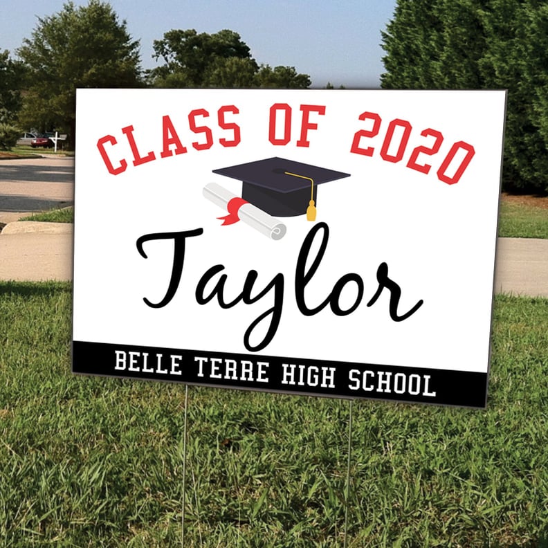 Class of 2020 Diploma Graduation Yard Sign