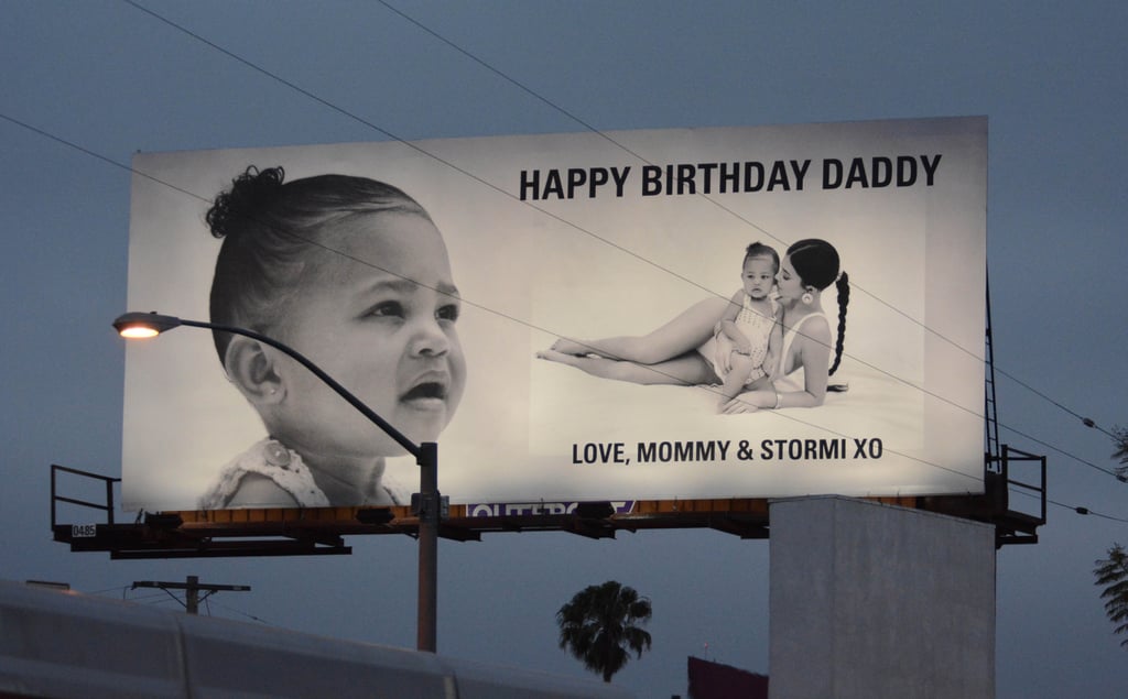 Kylie's "Happy Birthday Daddy" Billboard For Travis