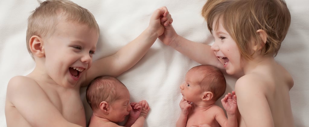 2 Sets of Twins Newborn Photo Shoot