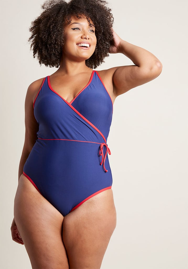 ModCloth Resort Ready OnePiece Swimsuit in Navy How to Wear a