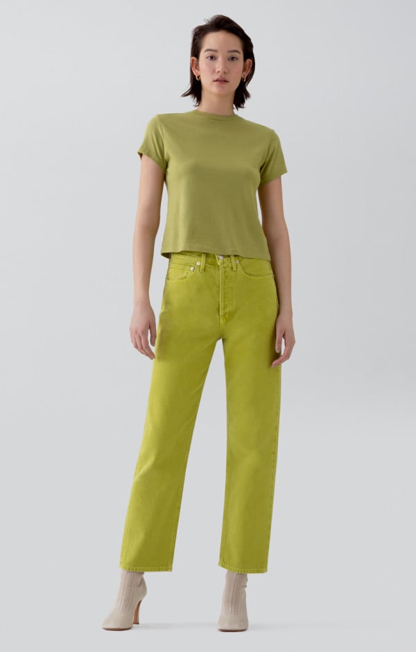 Agolde yellow jeans clearance