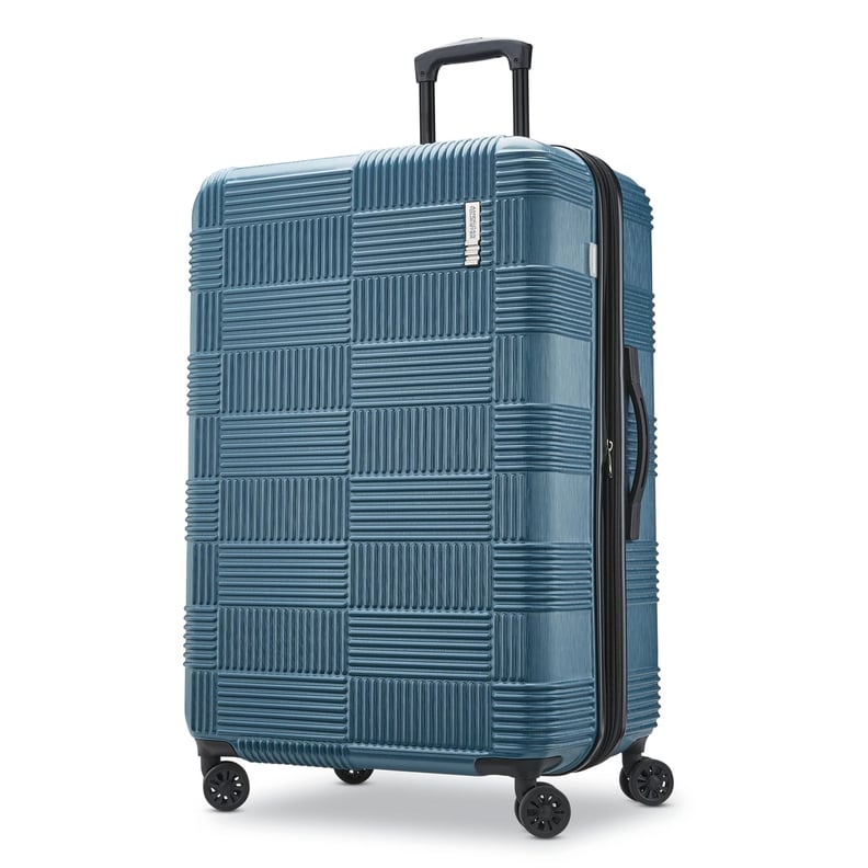 American Tourister 28-Inch Checkered Hardside Suitcase in Teal