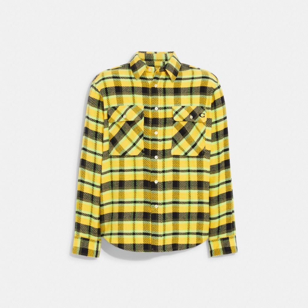 Coach Oversized Flannel Shirt