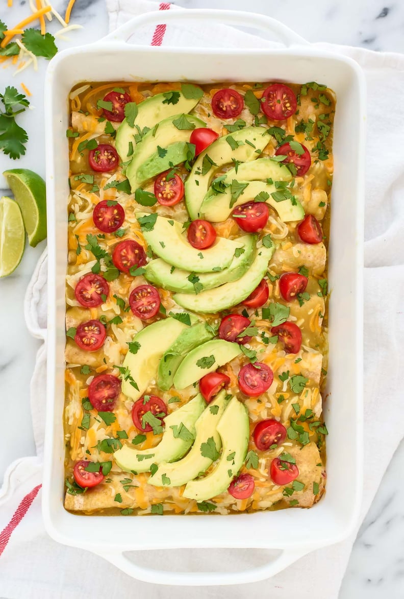 Green Chile Chicken Enchilada Casserole