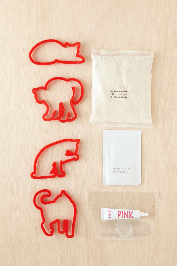 Now you can make Christmas cookies in a shape you really love: cats ($14)! This kit comes with cookie mix, icing, and cookie cutters, so time to get baking!