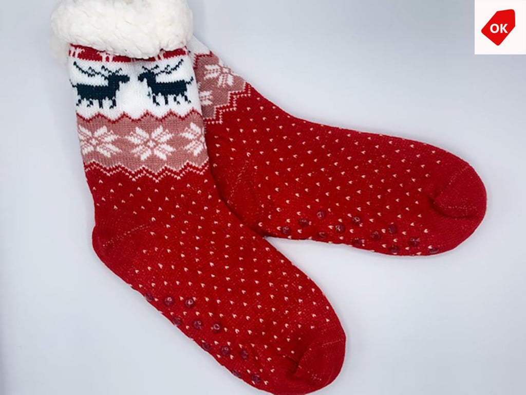 Christmas Socks With Non-Slip Silicon Grip