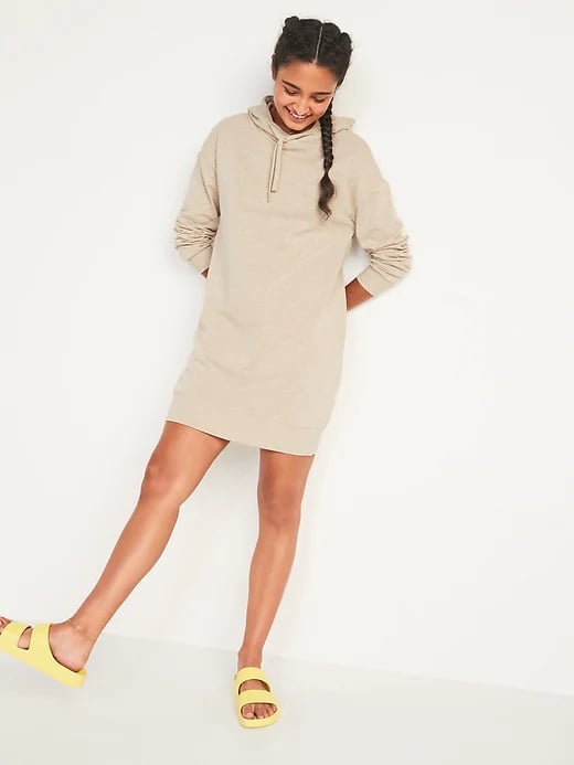 Old Navy Hooded Sweatshirt Shift Dress