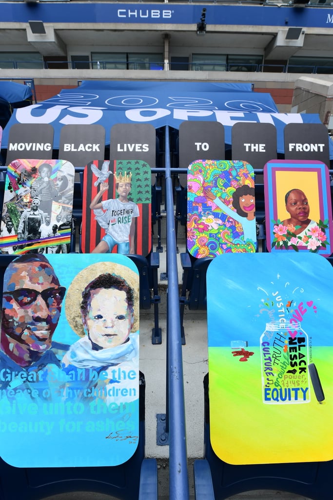 US Open 2020: Black Lives to the Front Art Installation