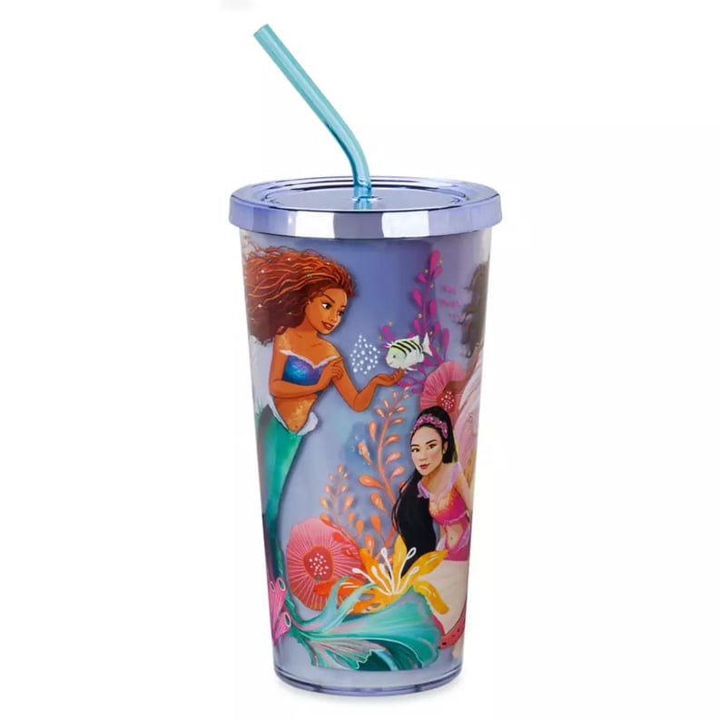 live action little mermaid tumbler cup| halle bailey