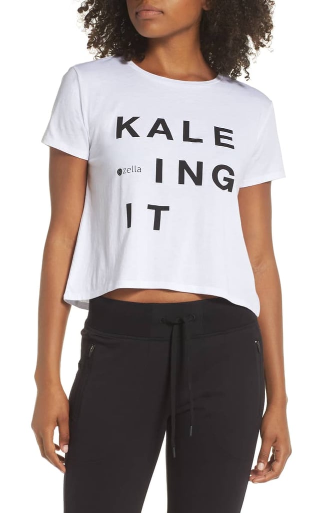 Zella Graphic Crop Tee