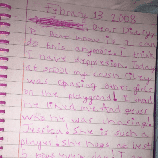 Teenage Girl Posts Her 7-Year-Old Diary Entries on Twitter