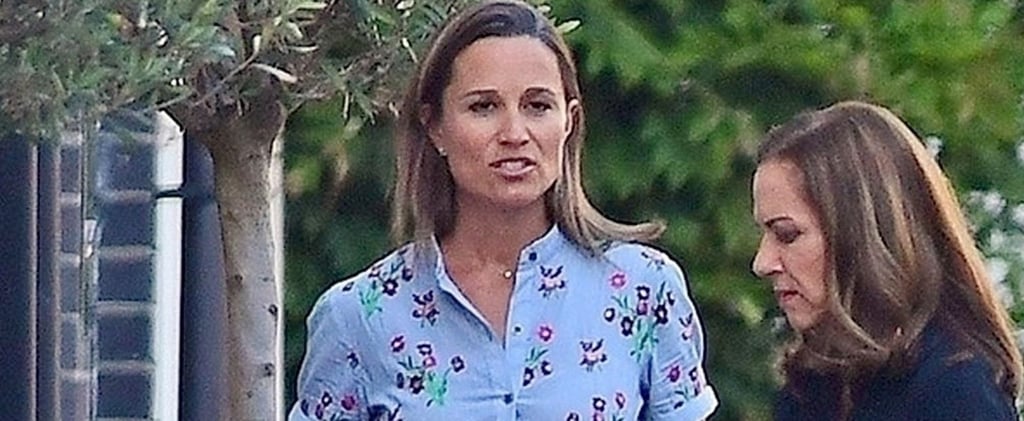 Pippa Middleton's Blue Floral Shirtdress 2018