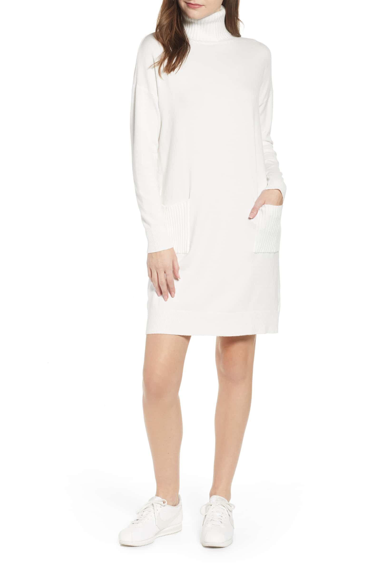 calvin klein turtleneck dress