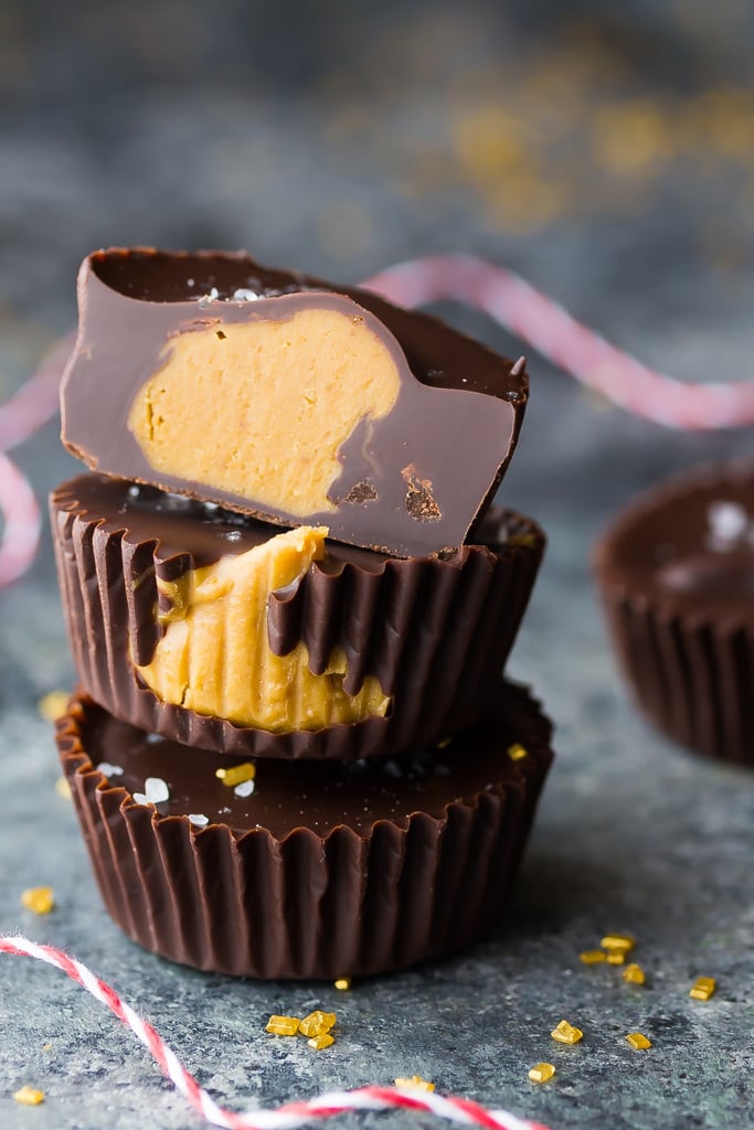 Salted Dark Chocolate Cookie Butter Cups