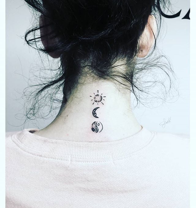 Neck Tattoo For Girls