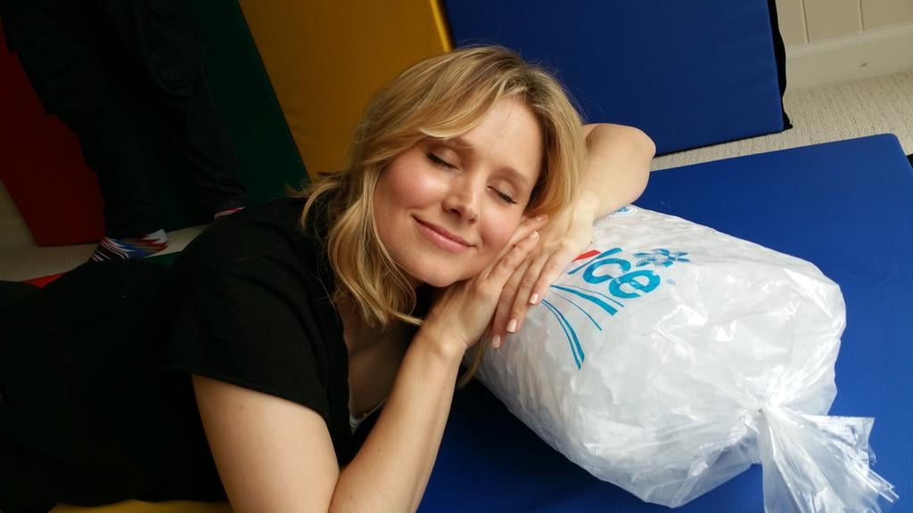 Kristen Bell Announces Frozen 2 With a Bag of Ice