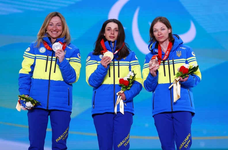 Medalists of the Beijing Paralympics Women's Middle Distance Standing Biathlon