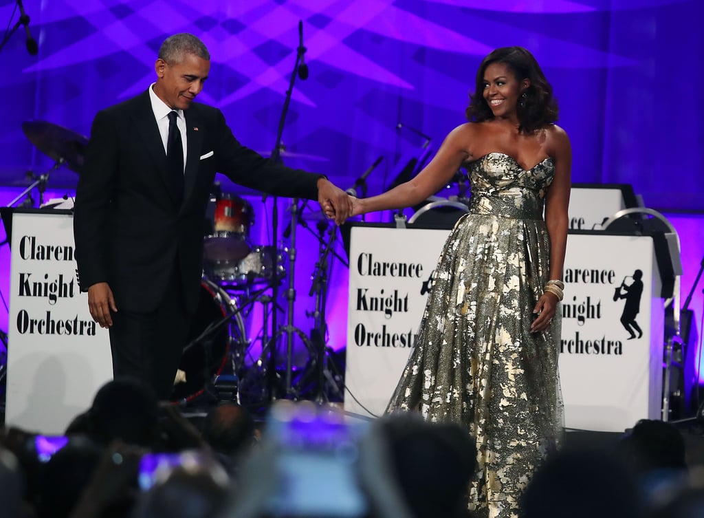 Barack and Michelle Obama at Black Caucus Awards Dinner 2016