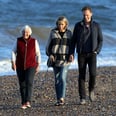Taylor Swift and Tom Hiddleston Take More Romantic Walks on the Beach, This Time With Tom's Mom