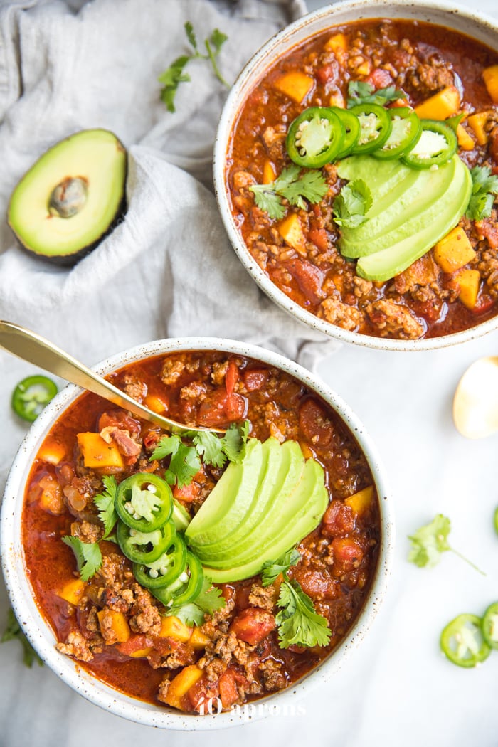 Slow-Cooker Whole30 Chili With Butternut Squash