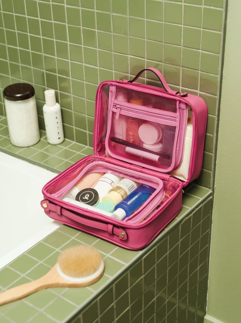 cosmetic travel bag with compartments