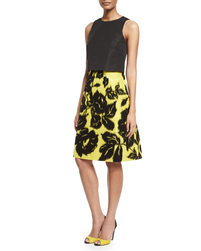 Carolina Herrera Sleeveless Tromp L'oeil Dress ($3,490)