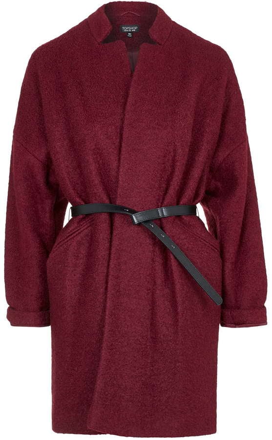 Topshop Belted Wool Blena Coat ($170)