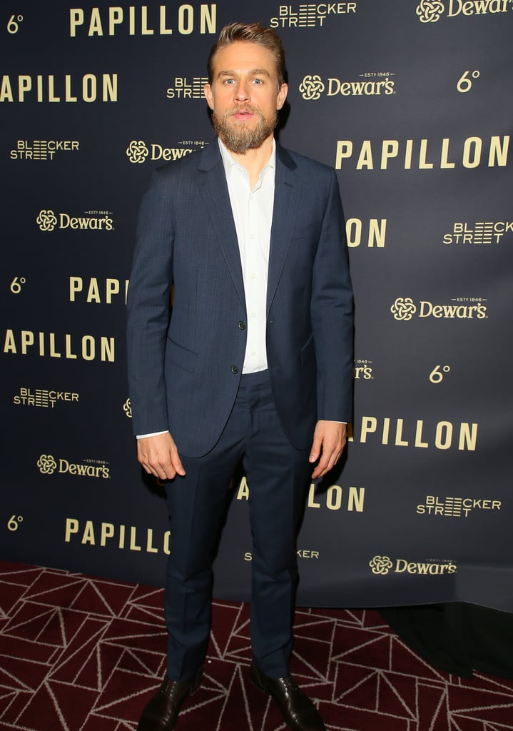 Charlie Hunnam and Rami Malek at Papillon Premiere Aug. 2018