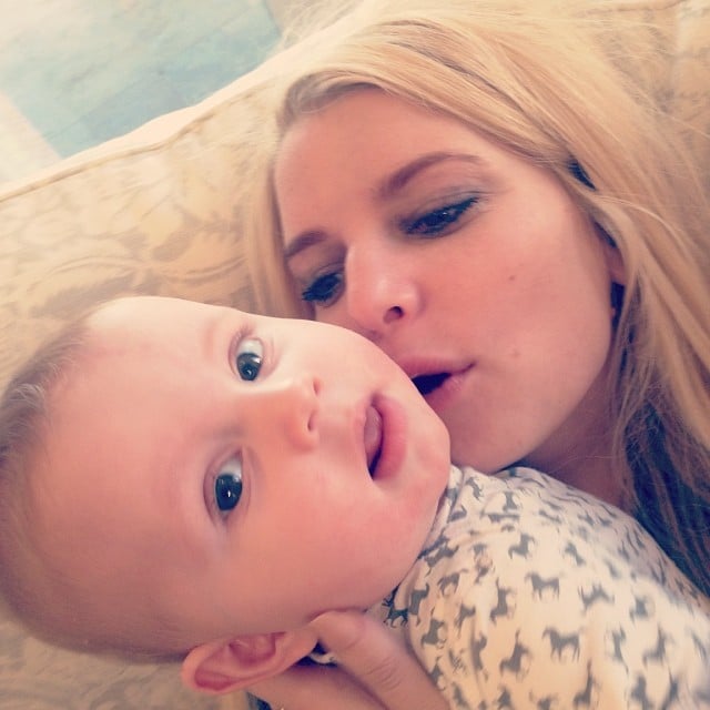 Jessica Simpson Gave Ace Johnson a Kiss