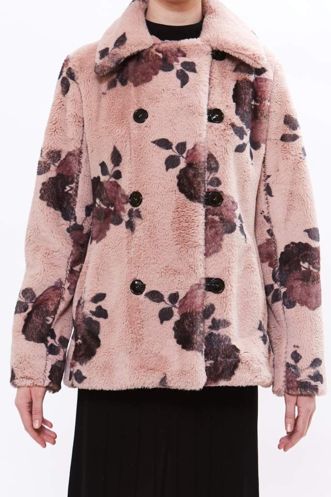 dusty rose "Colette" peacoat