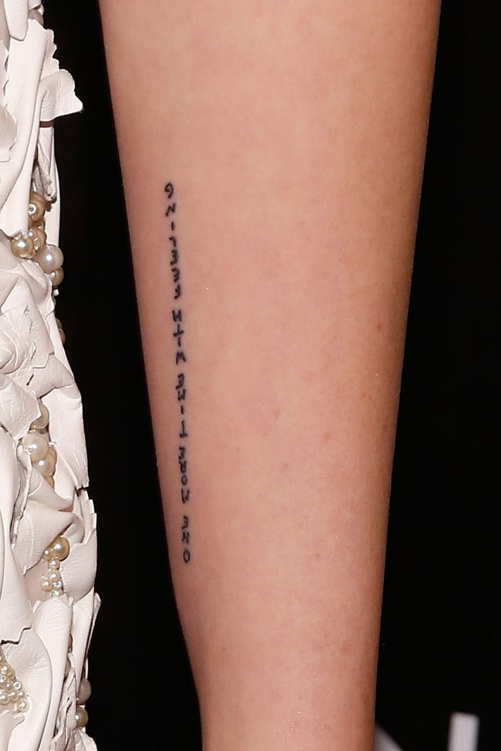 Kristen Stewart s Inner Left Forearm Tattoos A Guide to Kristen