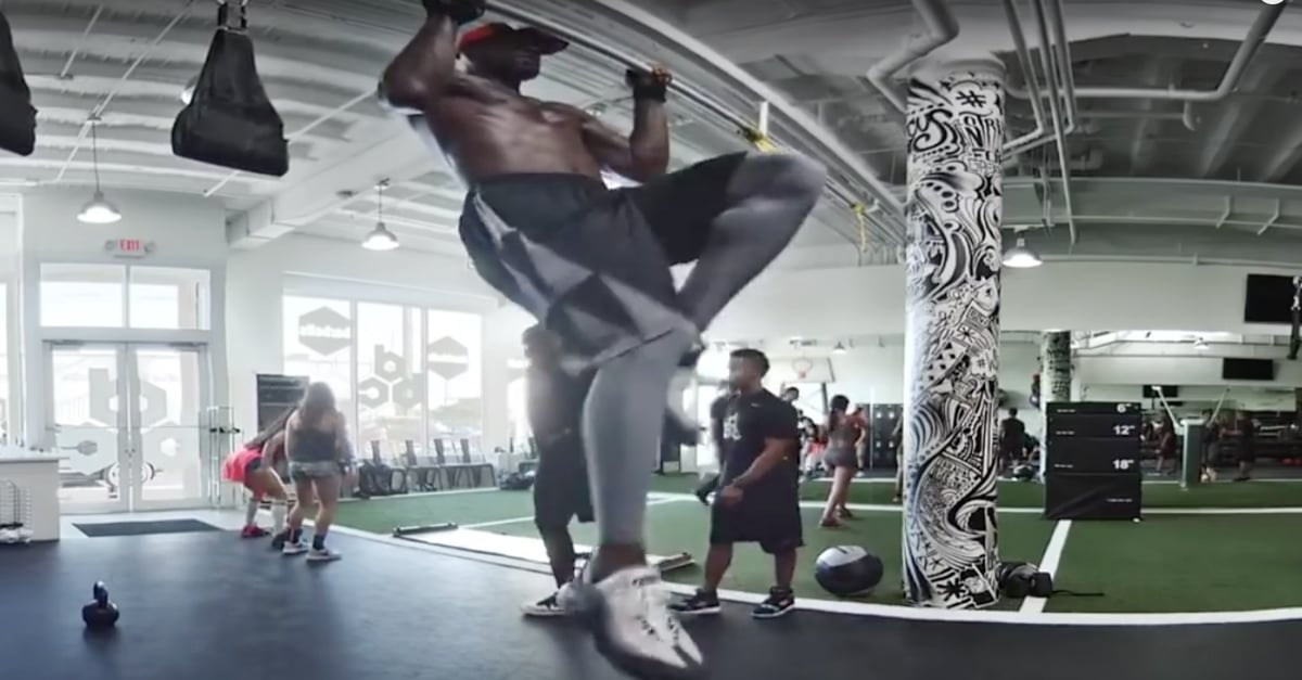 Lebron in hot sale the gym