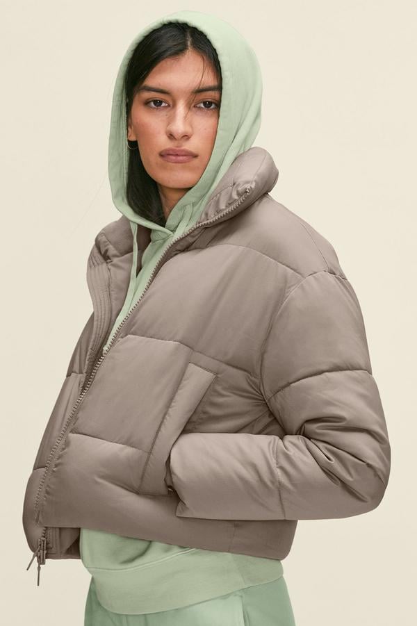 Girlfriend Collective Limestone Crop Puffer