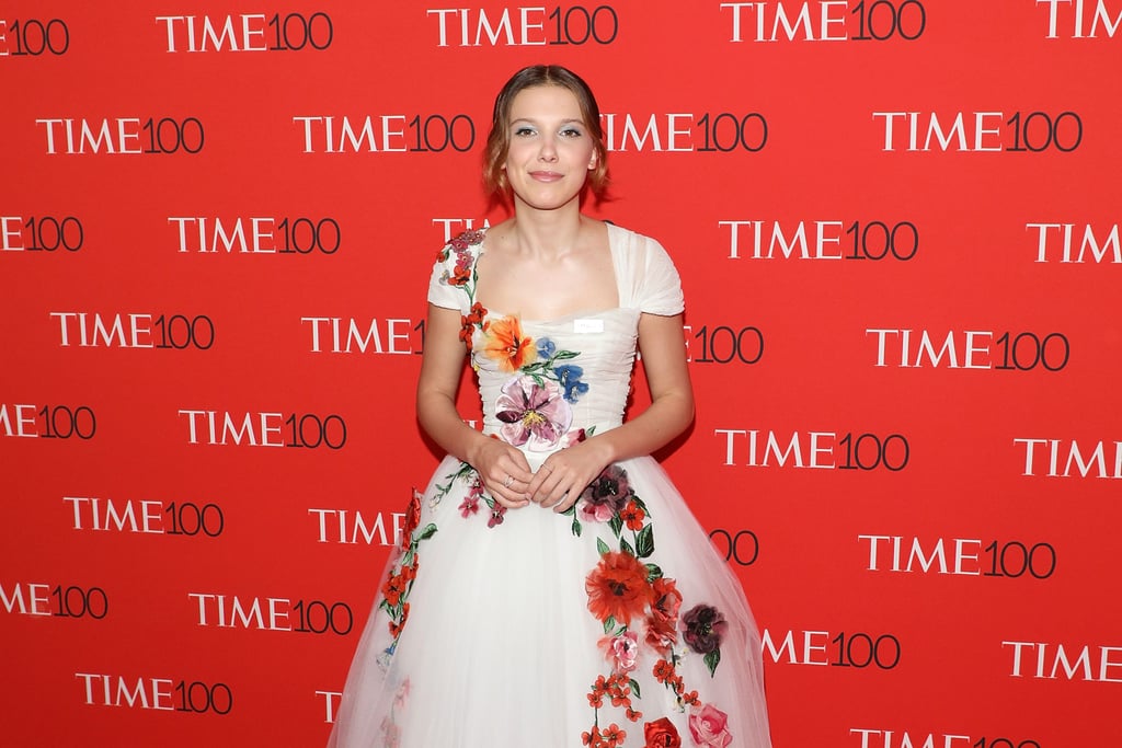 Millie Bobby Brown Floral Dress at Time 100 Gala 2018