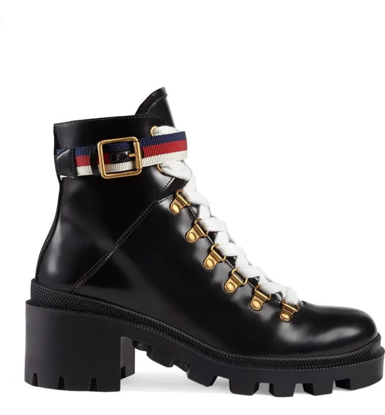 Gucci Trip Lug Sole Combat Boots