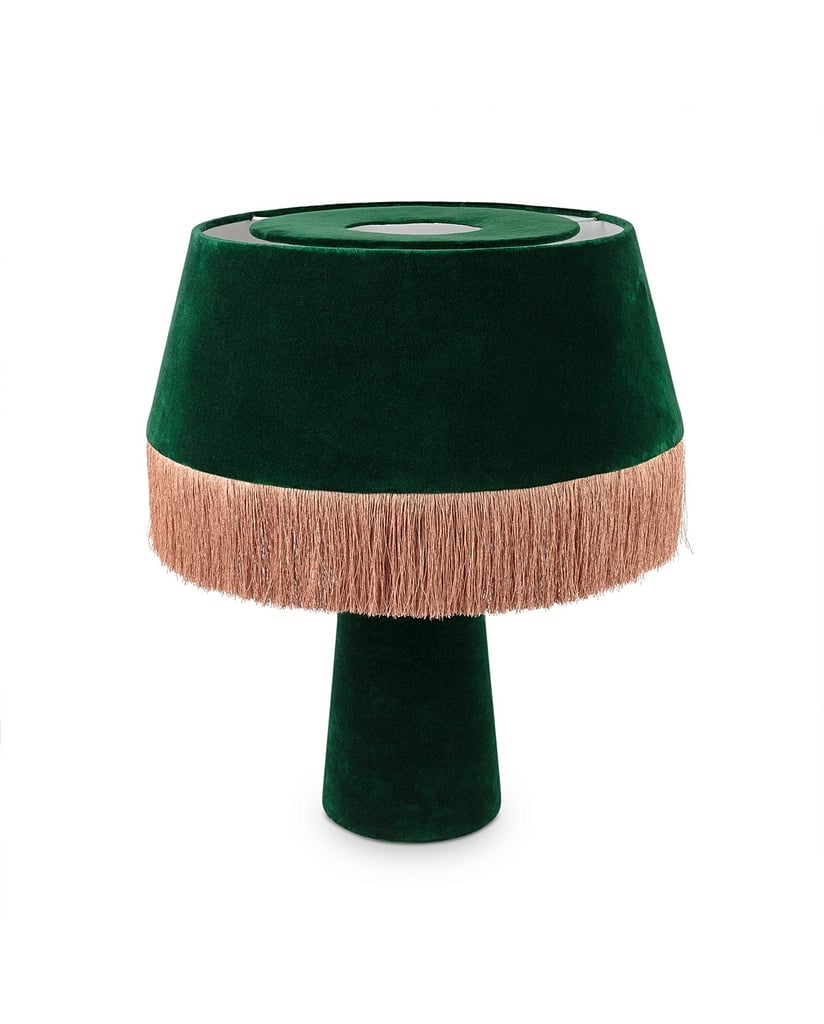 Ero Green Velvet & Tassel Table Lamp