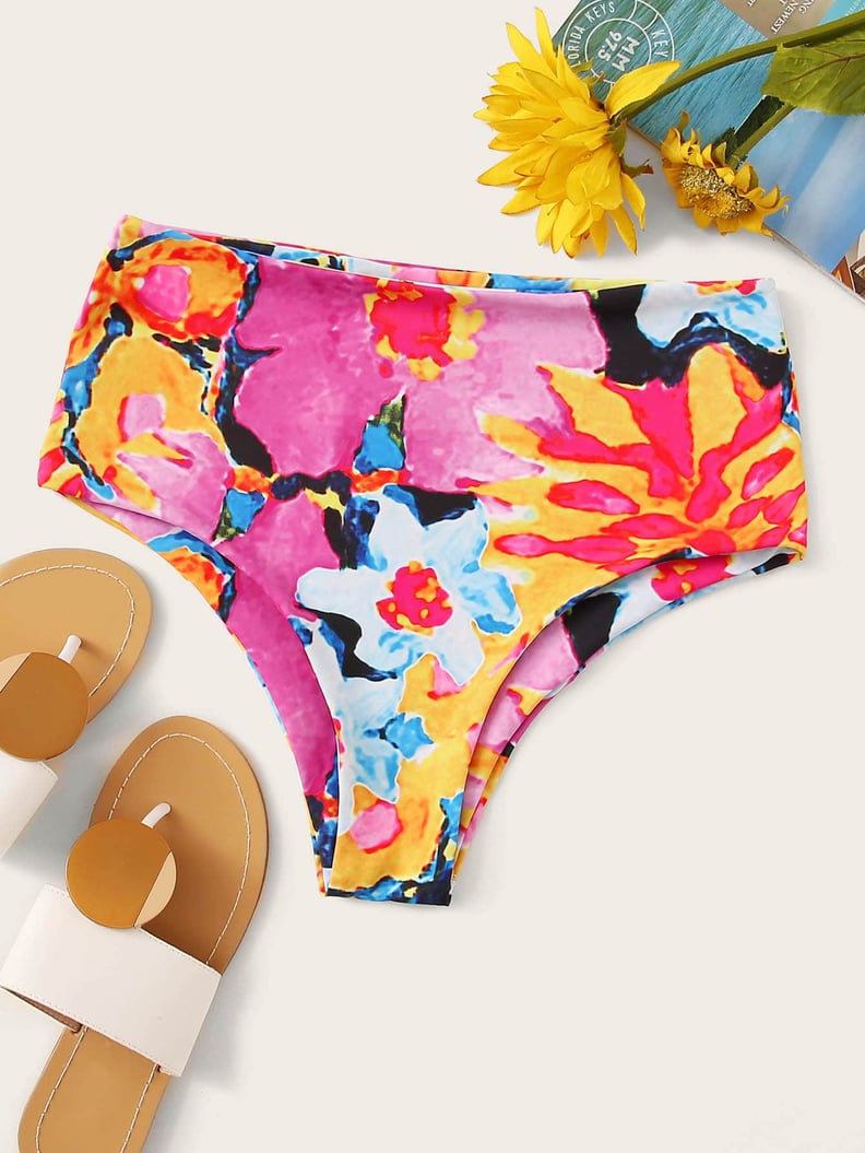 Shein Floral High Waist Bikini Panty