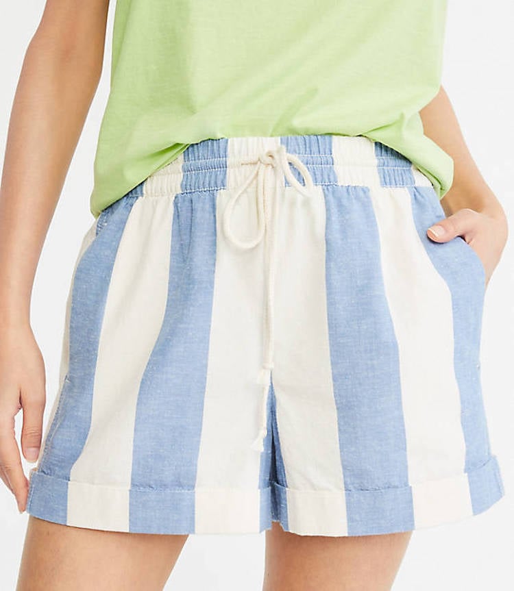 Lou & Grey Cabana Rope-Tie Shorts