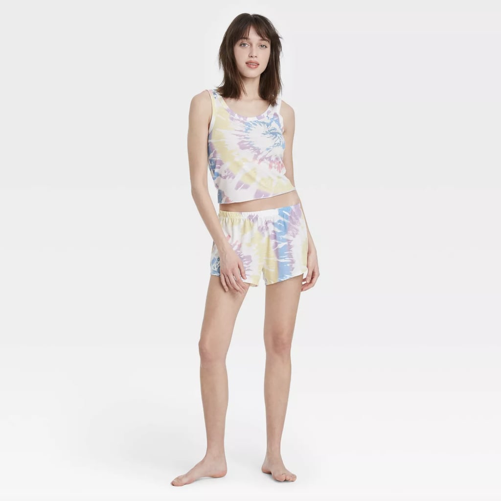 For Warm Nights: Grayson Threads Cropped Tank Top and Shorts Pajama Set