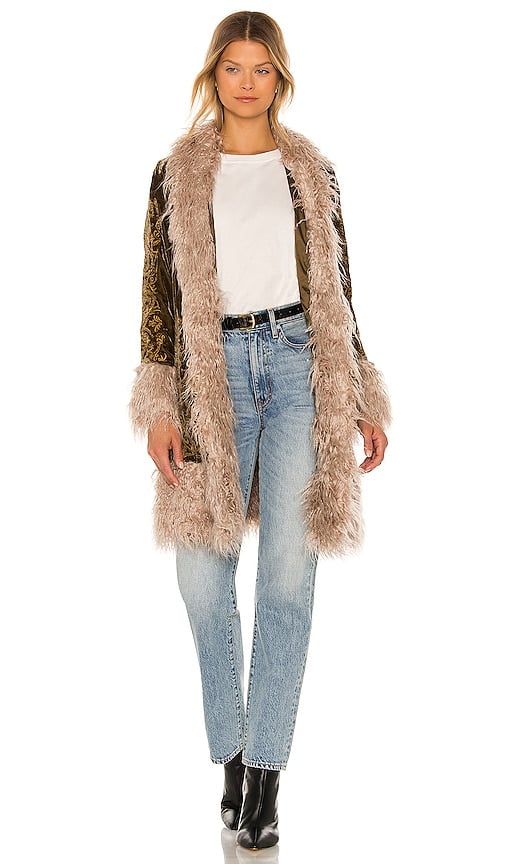 The Faux Fur Trimmed Top Is a Major 2021 Trend | POPSUGAR Fashion