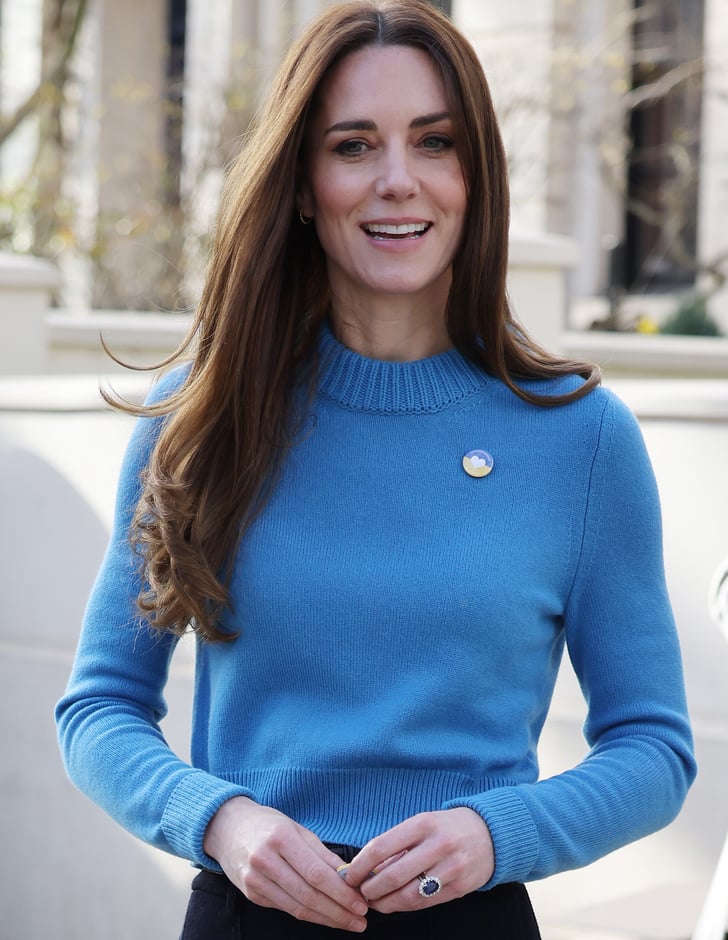 Kate Middleton Wears a Blue Sweater to Support Ukraine