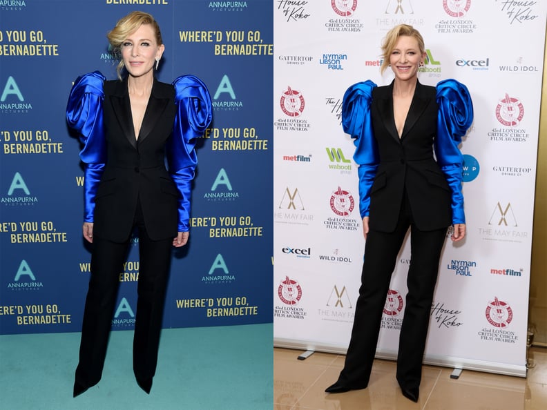 Cate Blanchett Rewearing an Alexander McQueen Suit