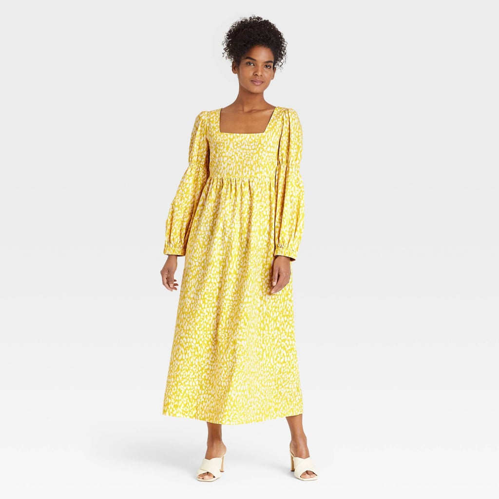 A Bright Dress: Who What Wear Bell Long Sleeve Dress