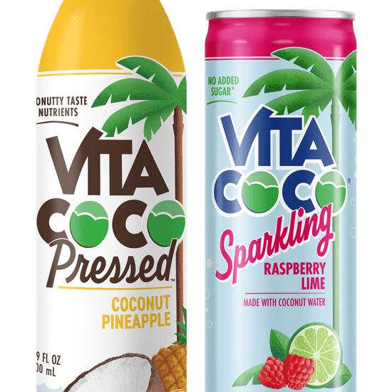 Vita Coco Pressed Pineapple and Sparkling Raspberry Lime Mus