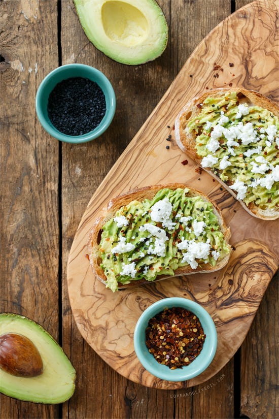 Goat Cheese Avocado Toast