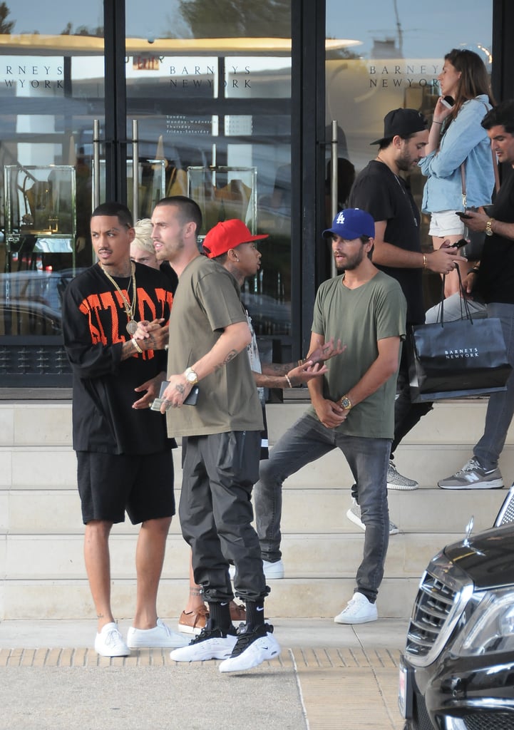 Scott Disick Runs Into Tyga While Shopping