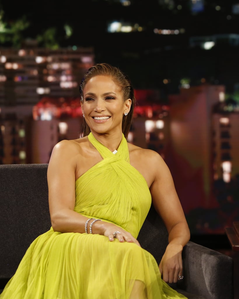 jlo lime green dress