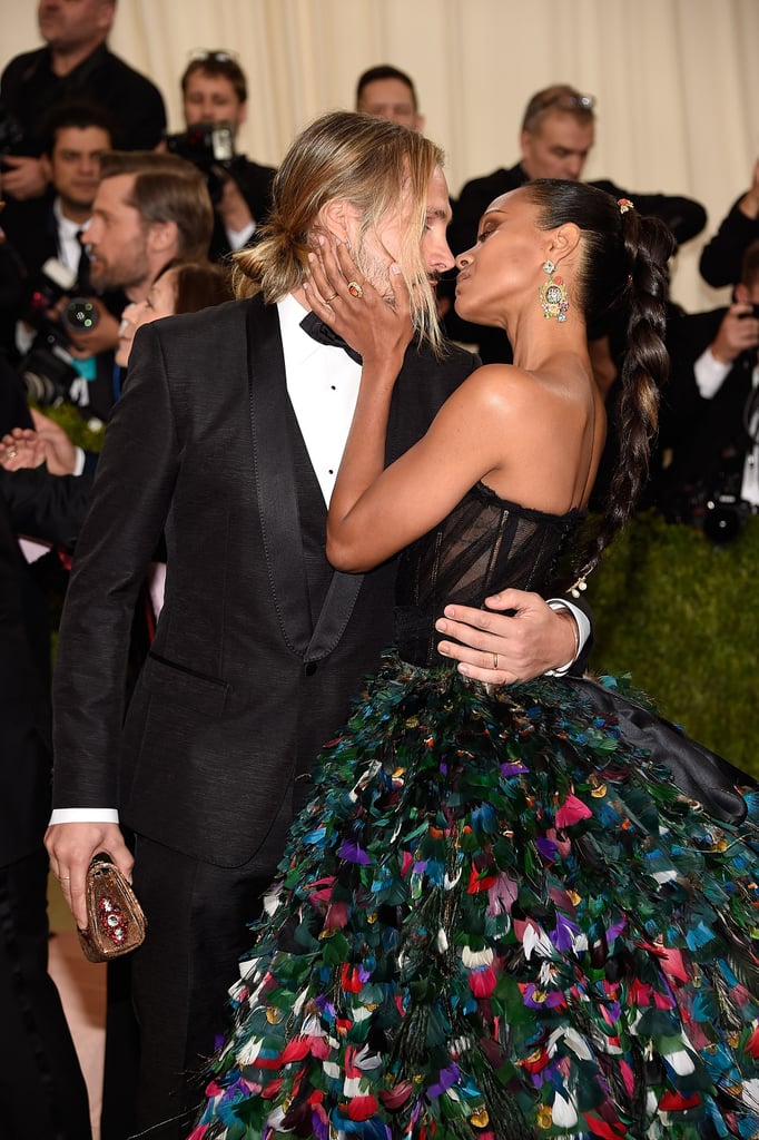 Zoe Saldana and Marco Perego at Met Gala 2016