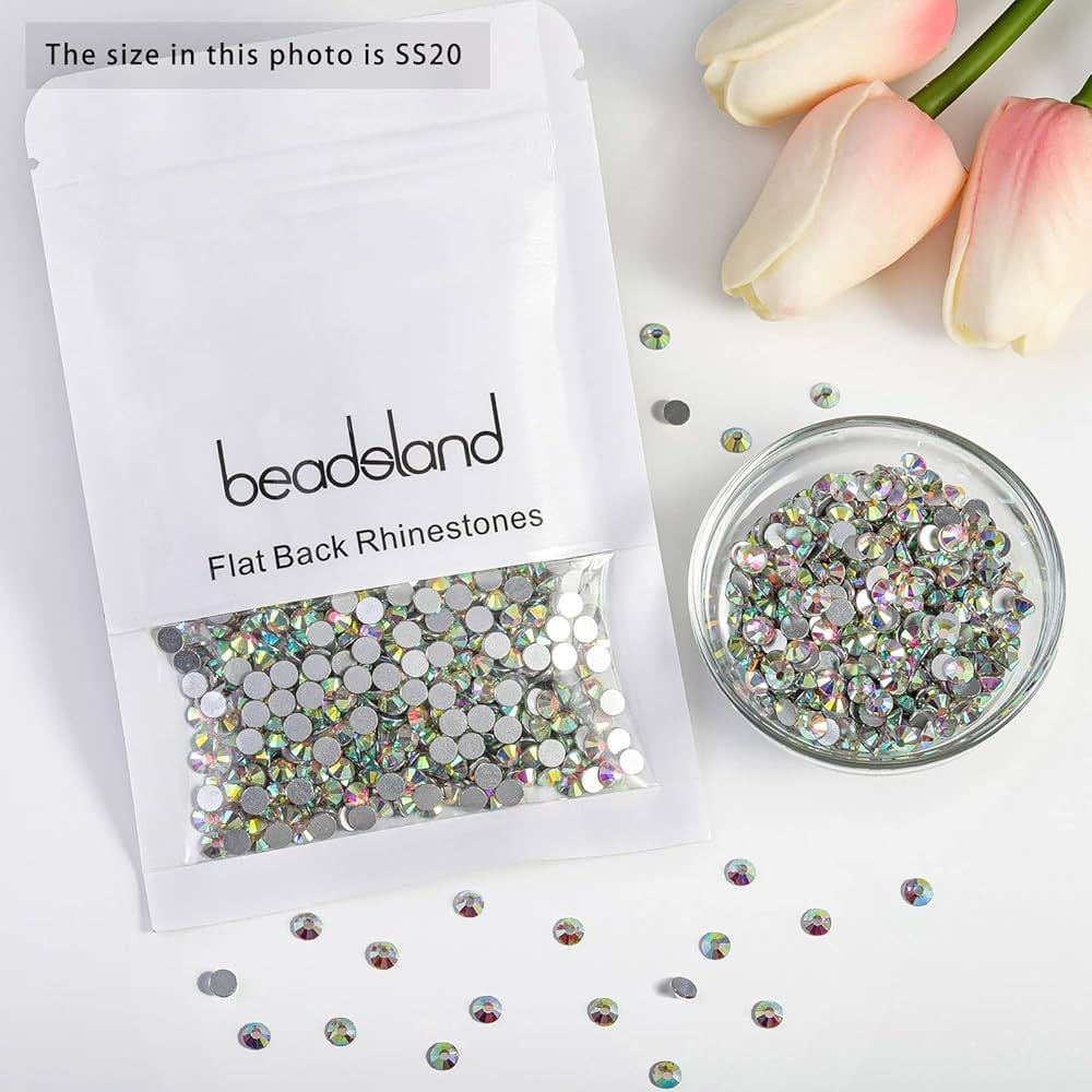 Beadsland Flat Backed Crystal Rhinestones