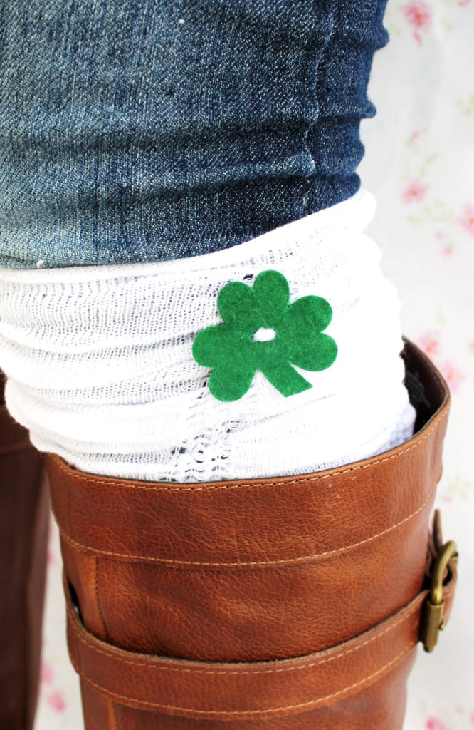St. Patrick's Day ruffle boot cuffs ($17)